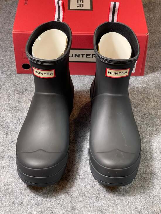 Hunter Shoes - Hunter Play Short Boot Size 9 Black Rain Boots